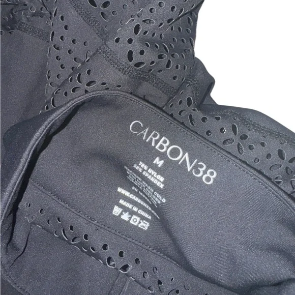 Carbon38 Black Mesh Sleeve Sweater - Picture 6 of 8